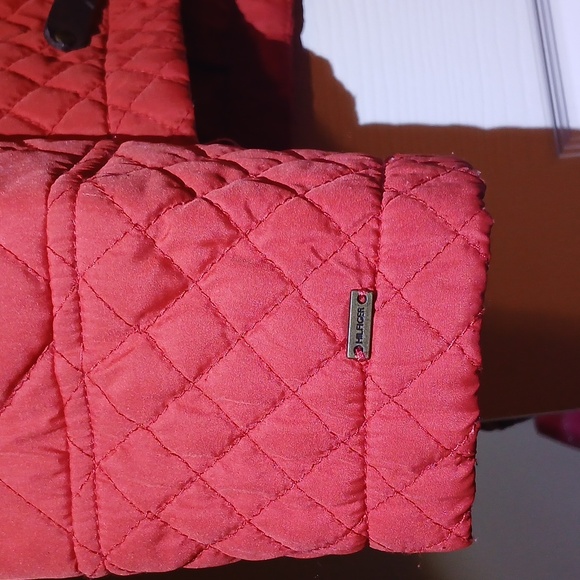 Women's Tommy Hilfiger Quilted Jacket - Red - Picture 9 of 9